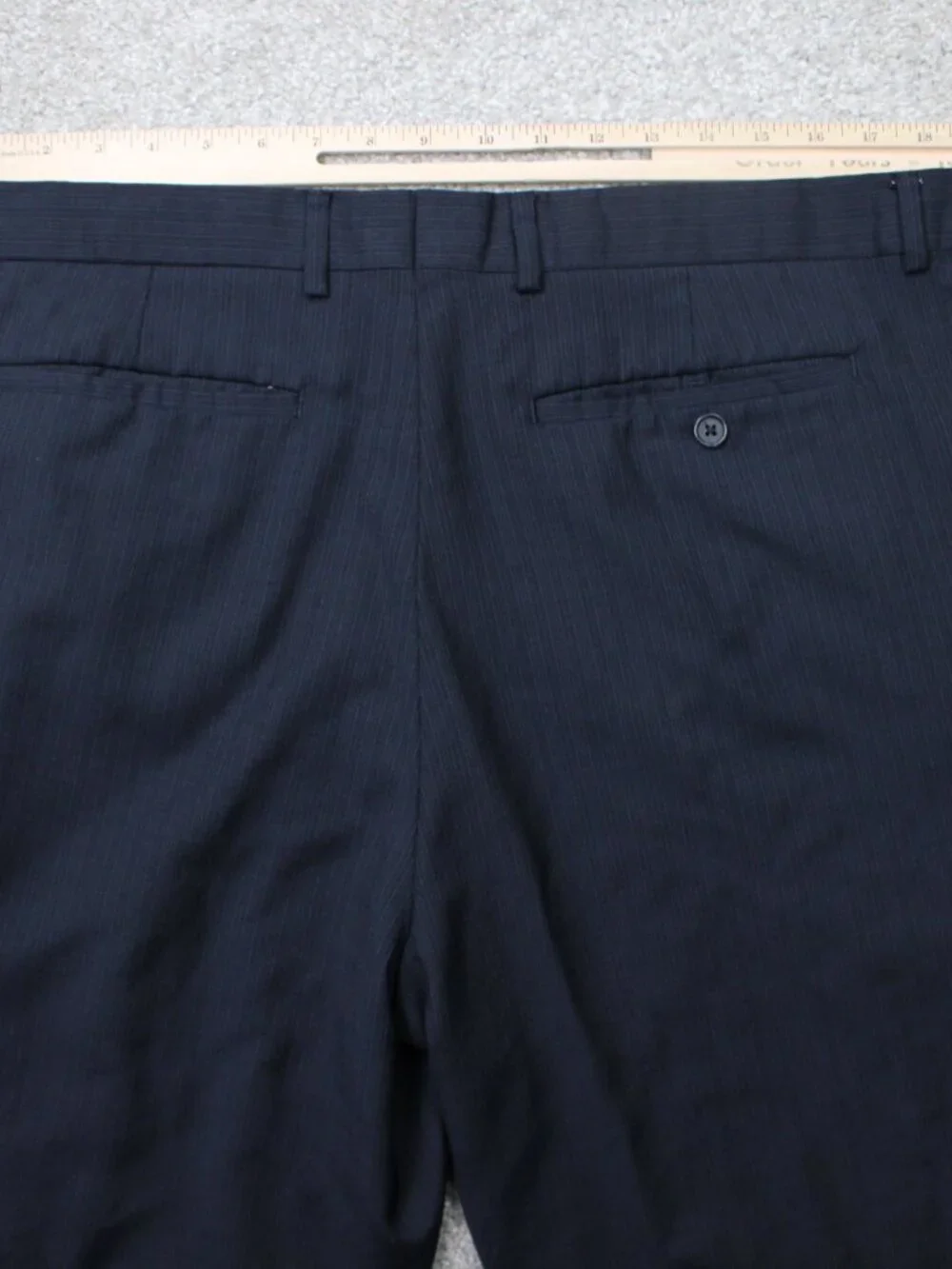 Banana Republic Pants Mens 38x30 Navy Blue Classic Fit 100% Wool Polyester Lined